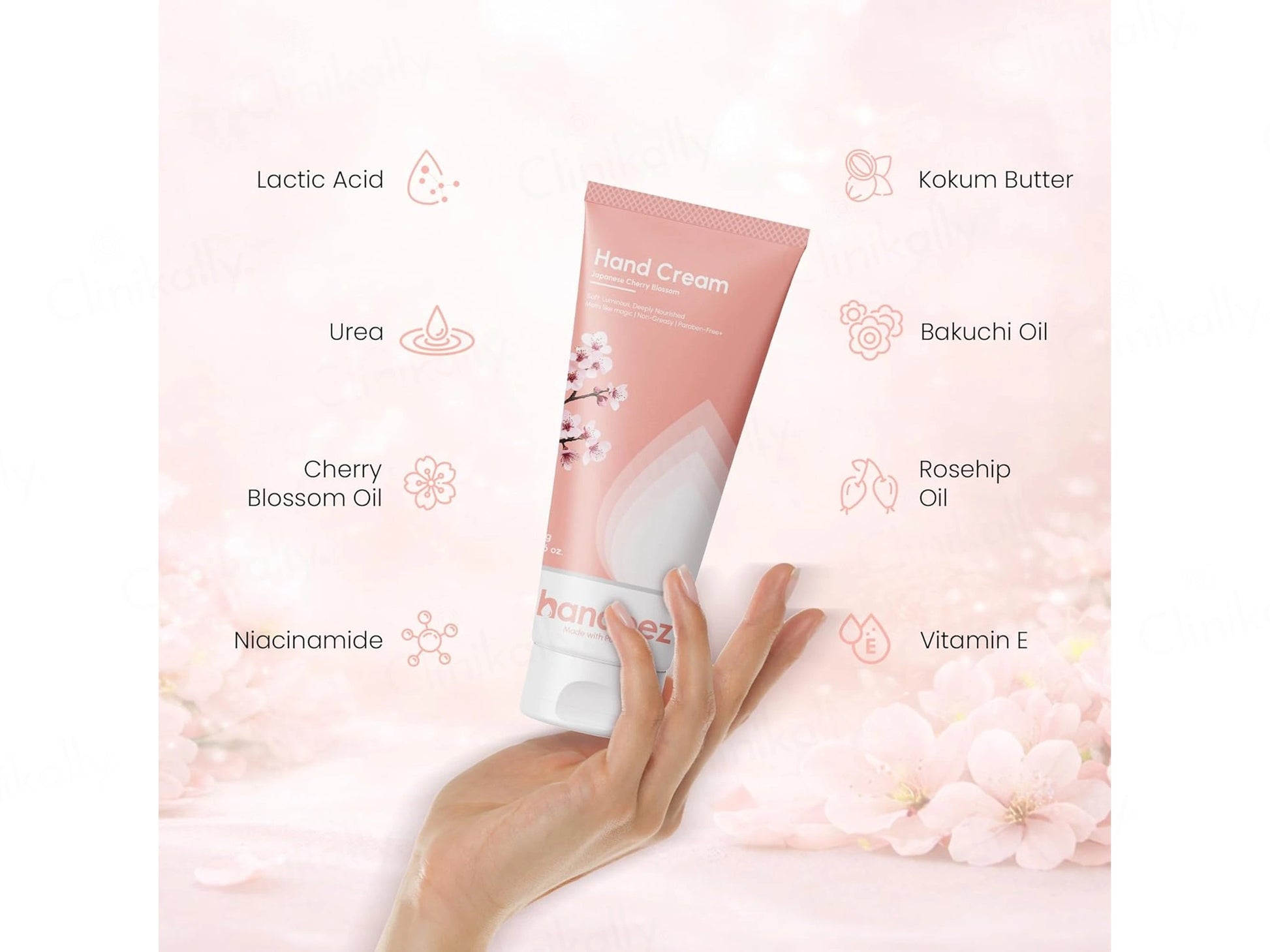 Handeez Japanese Cherry Blossom Hand Moisturiser Cream