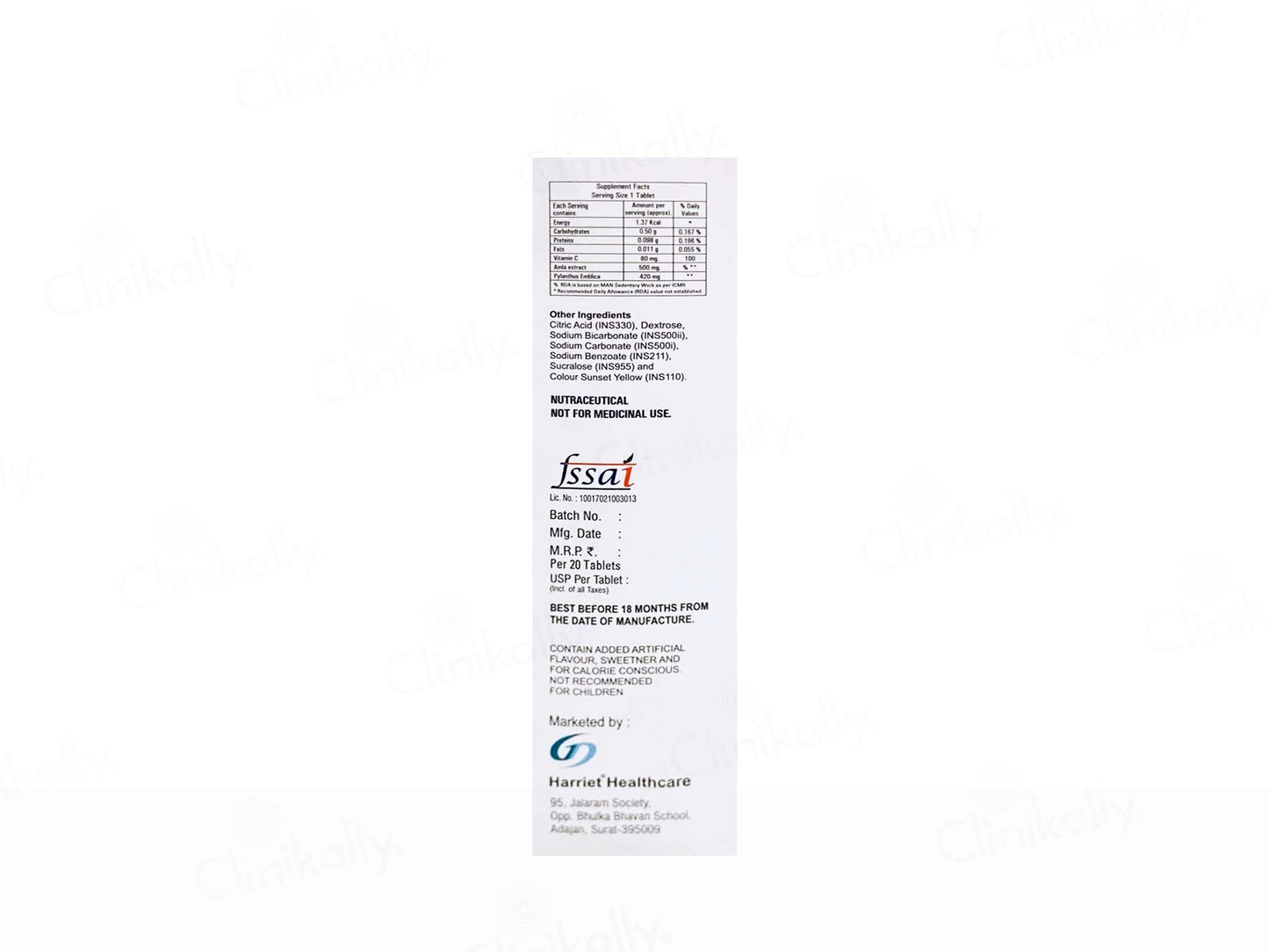 Harri-C Effervescent Tablet