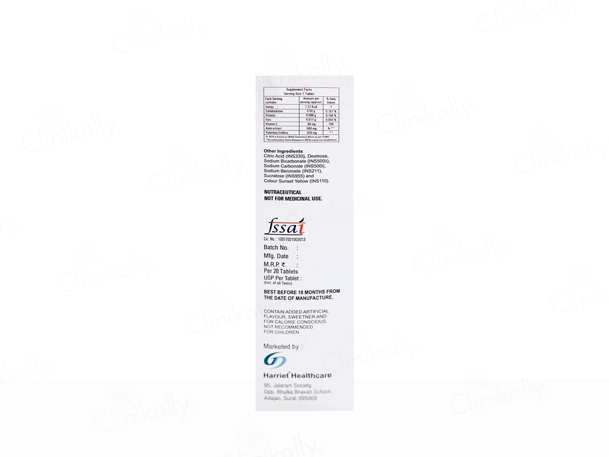 Harri-C Effervescent Tablet