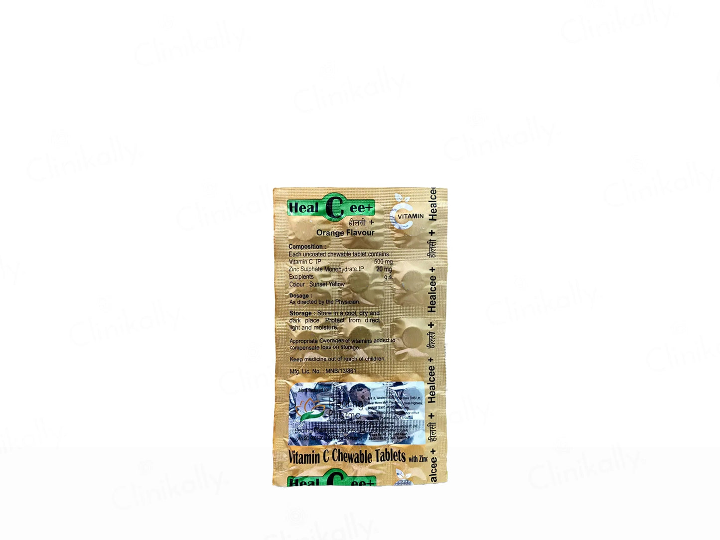 Healcee Vitamin C Chewable Tablet - Orange Flavour