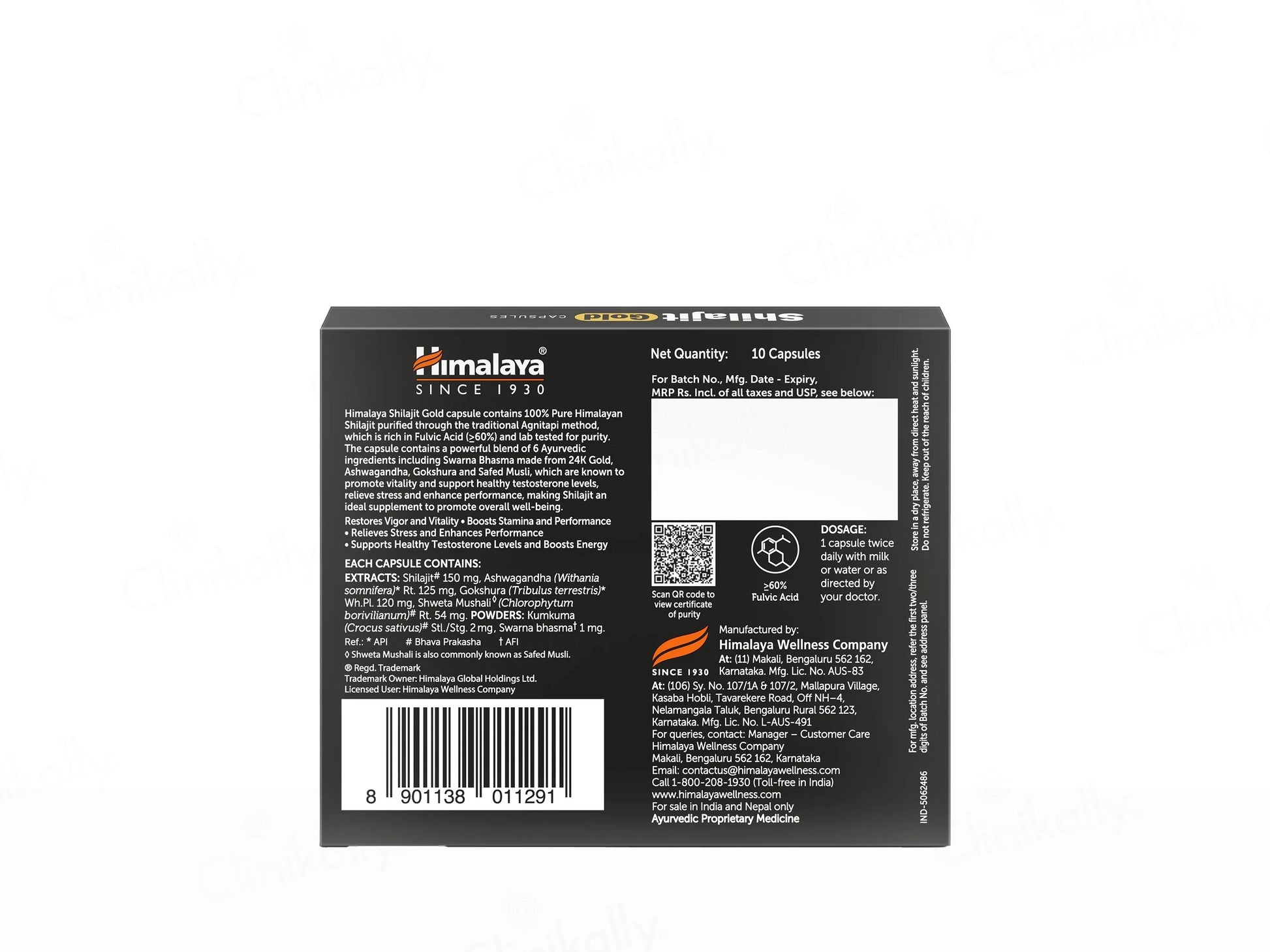 Himalaya Wellness Pure Himalayan Shilajit Gold Capsule