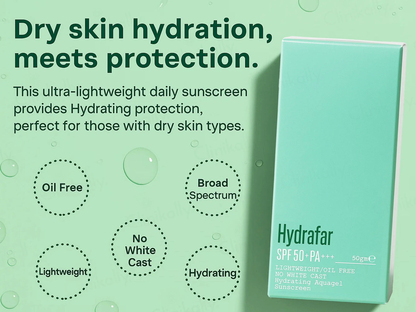 Hydrafar Aquagel Sunscreen SPF 50 PA