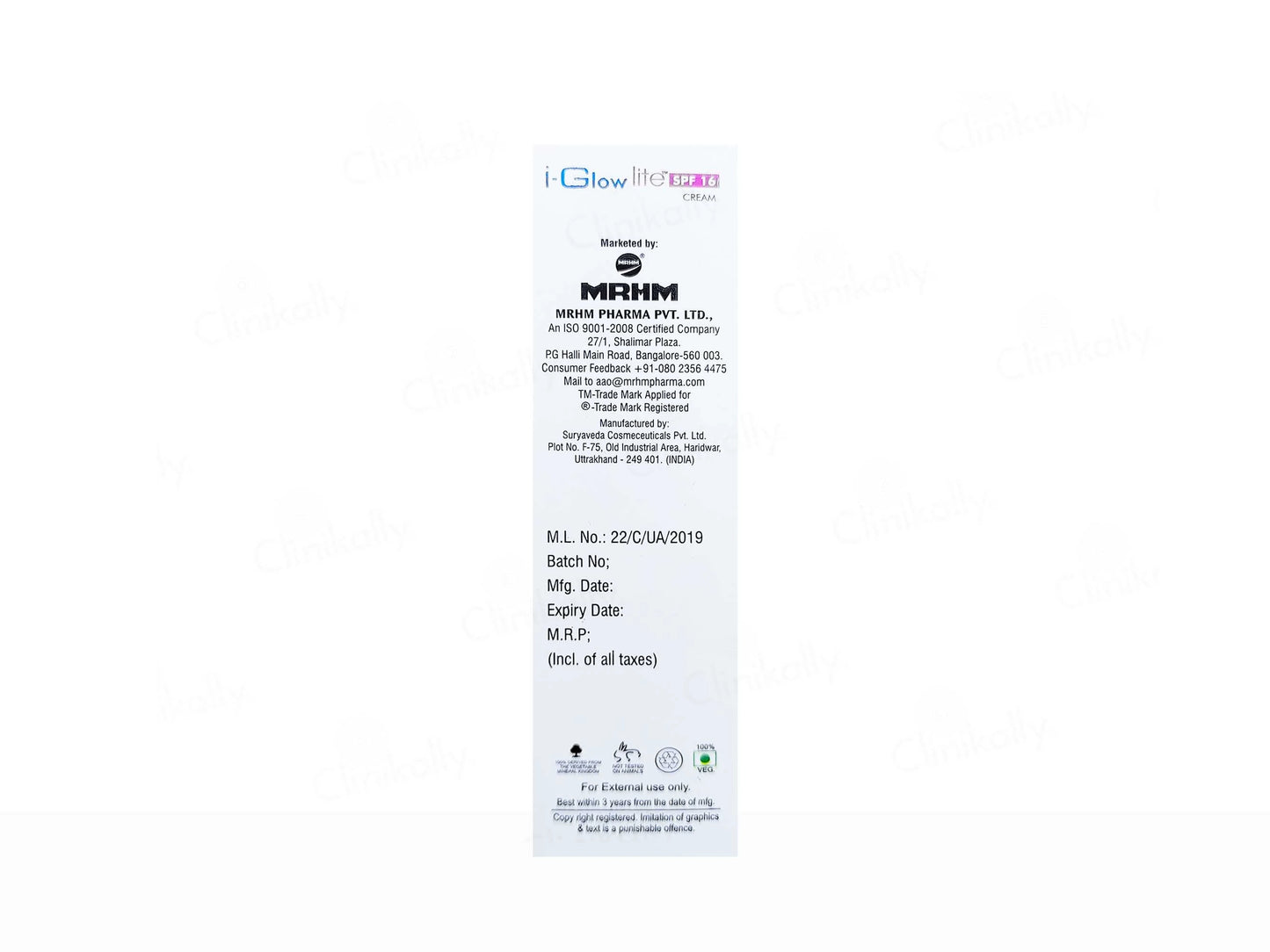 I-Glow Lite Daily Skin Whitening Cream SPF 16