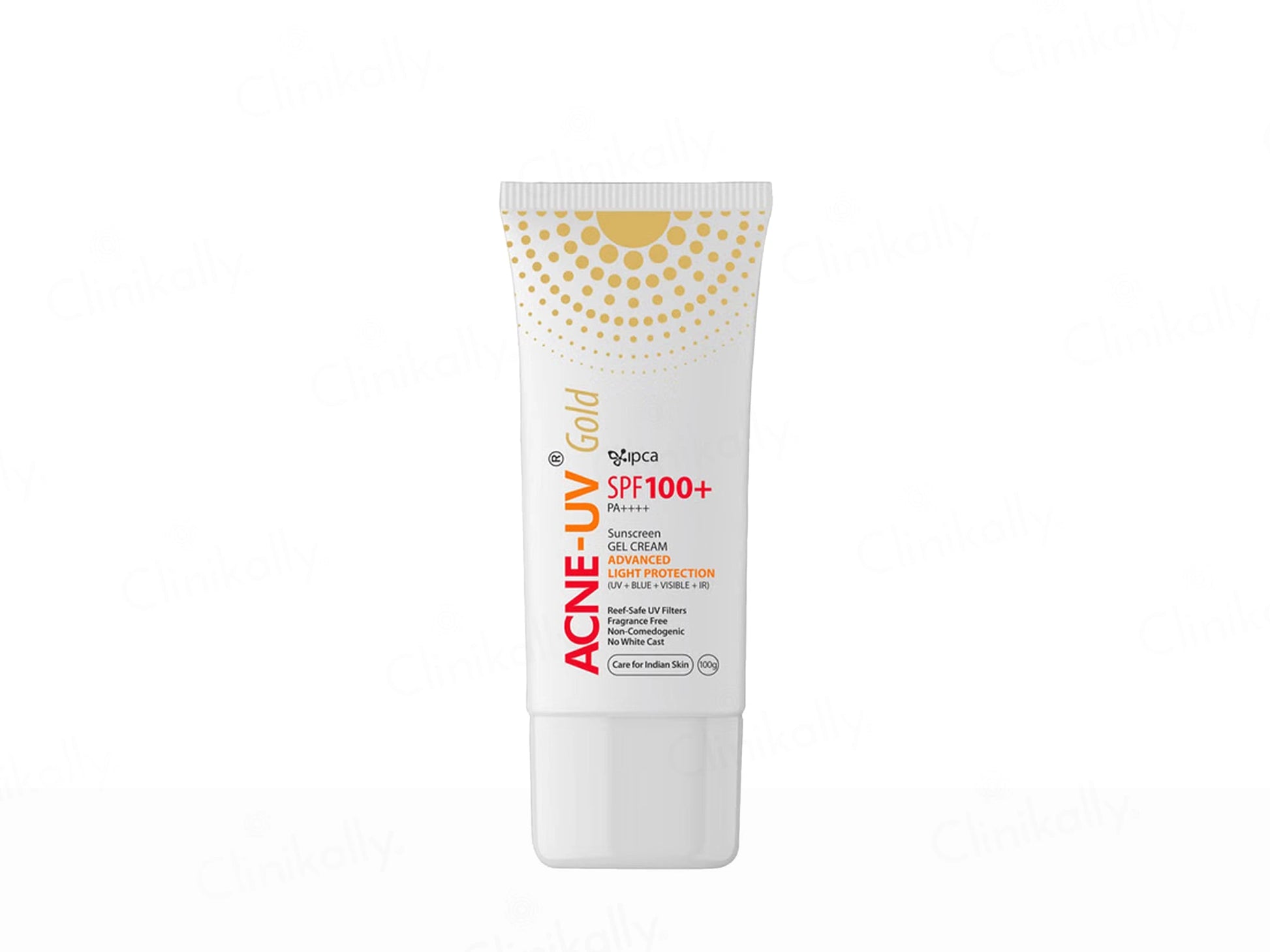 IPCA Acne-UV Gold Sunscreen Gel Cream SPF 100 PA