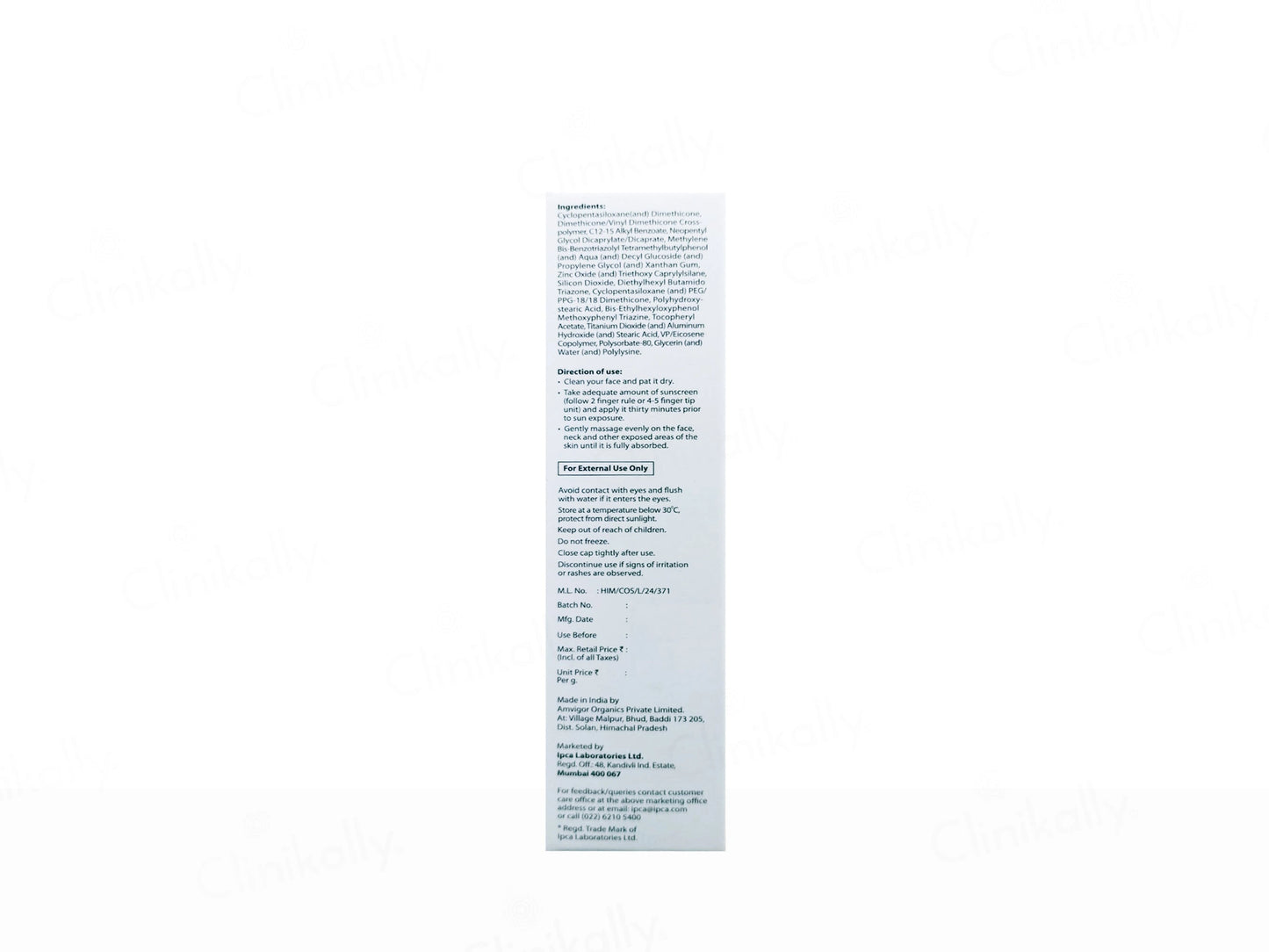 IPCA Acne-UV Silicone Sunscreen Gel SPF 30 PA
