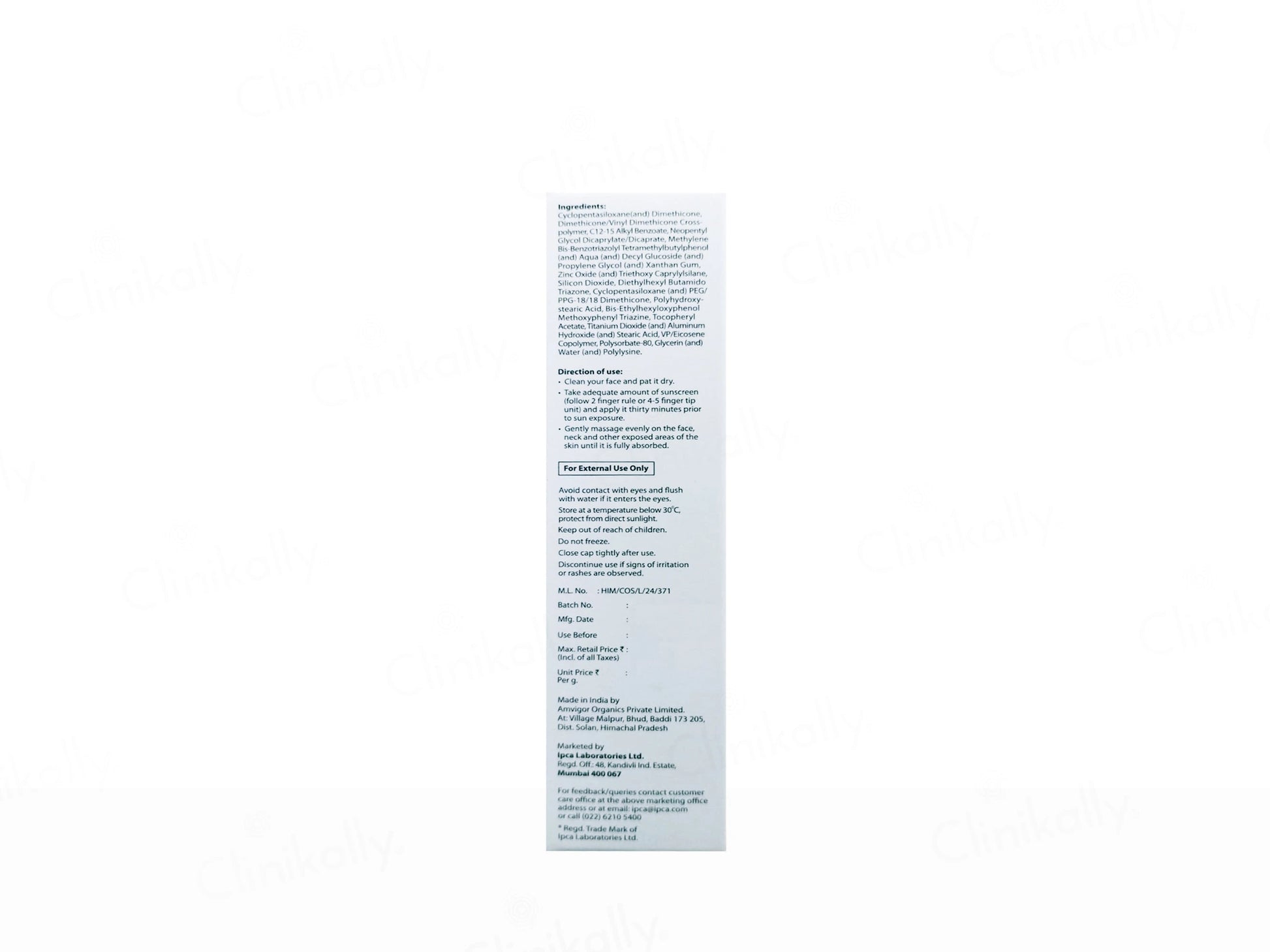 IPCA Acne-UV Silicone Sunscreen Gel SPF 30 PA