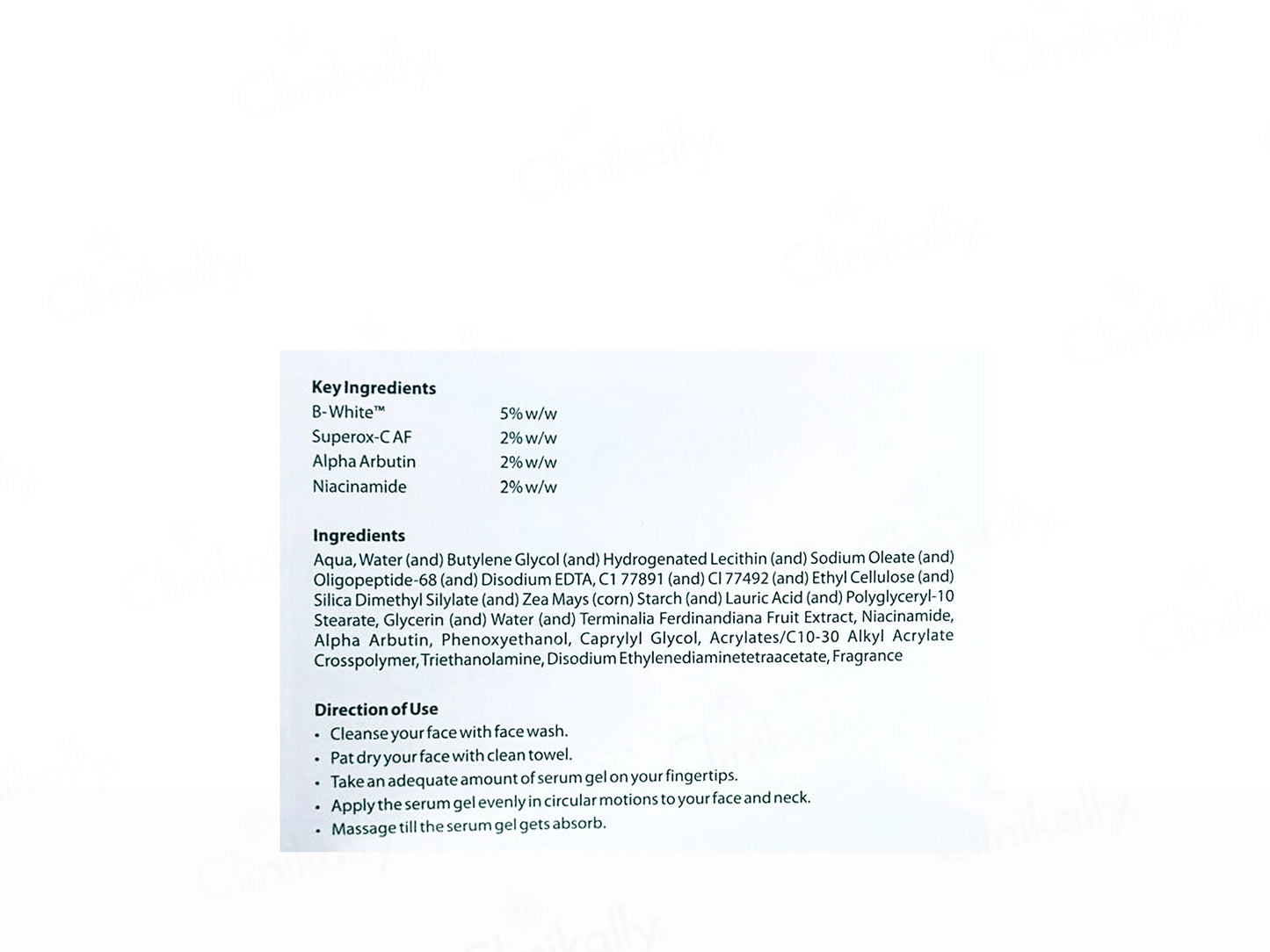 IPCA Cutibrite Skin Brightening Face Serum Gel