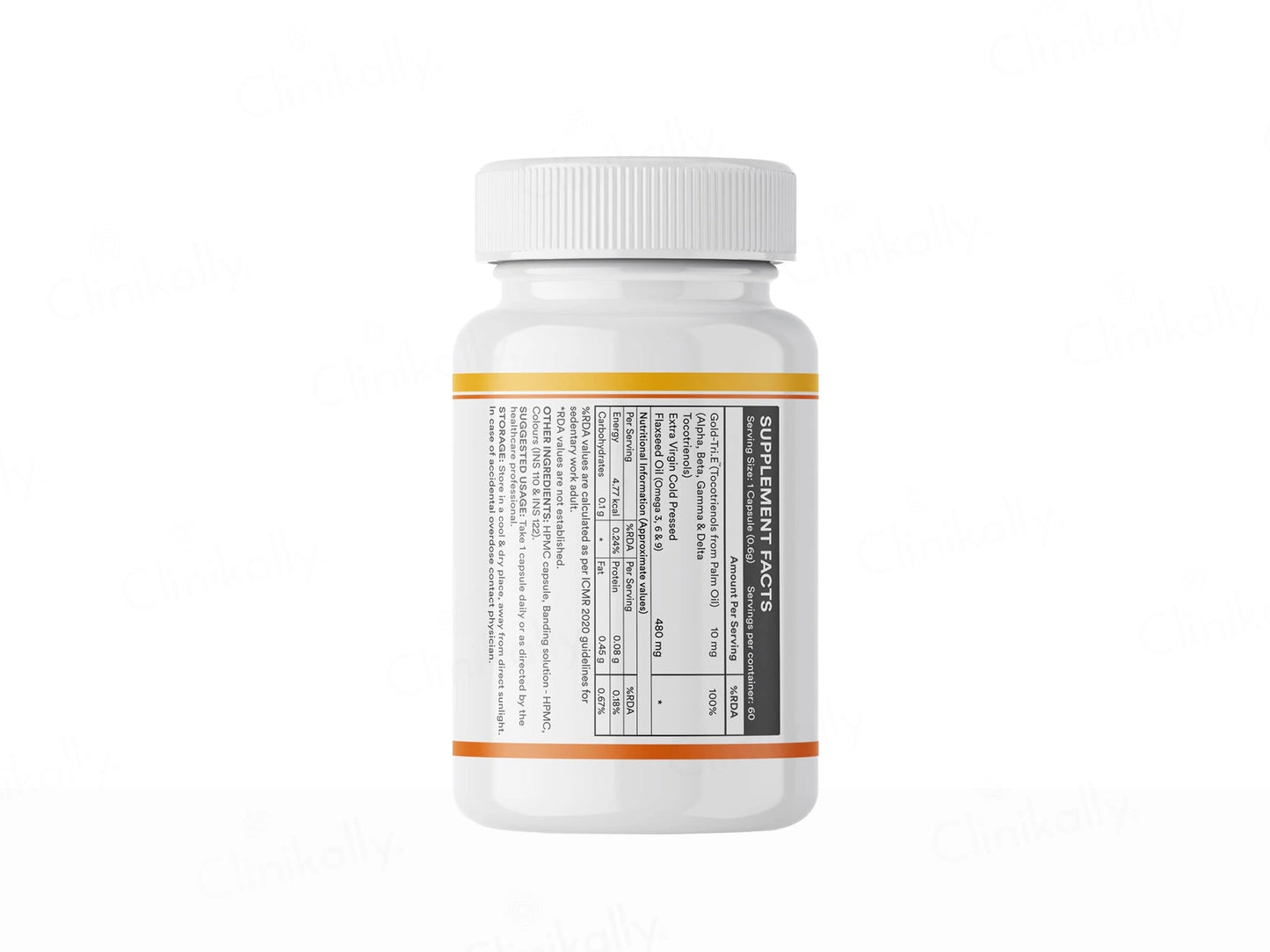 Inlife Gold-Tri.E Tocotrienol  Flaxseed Oil Liquid Filled Veg Capsule