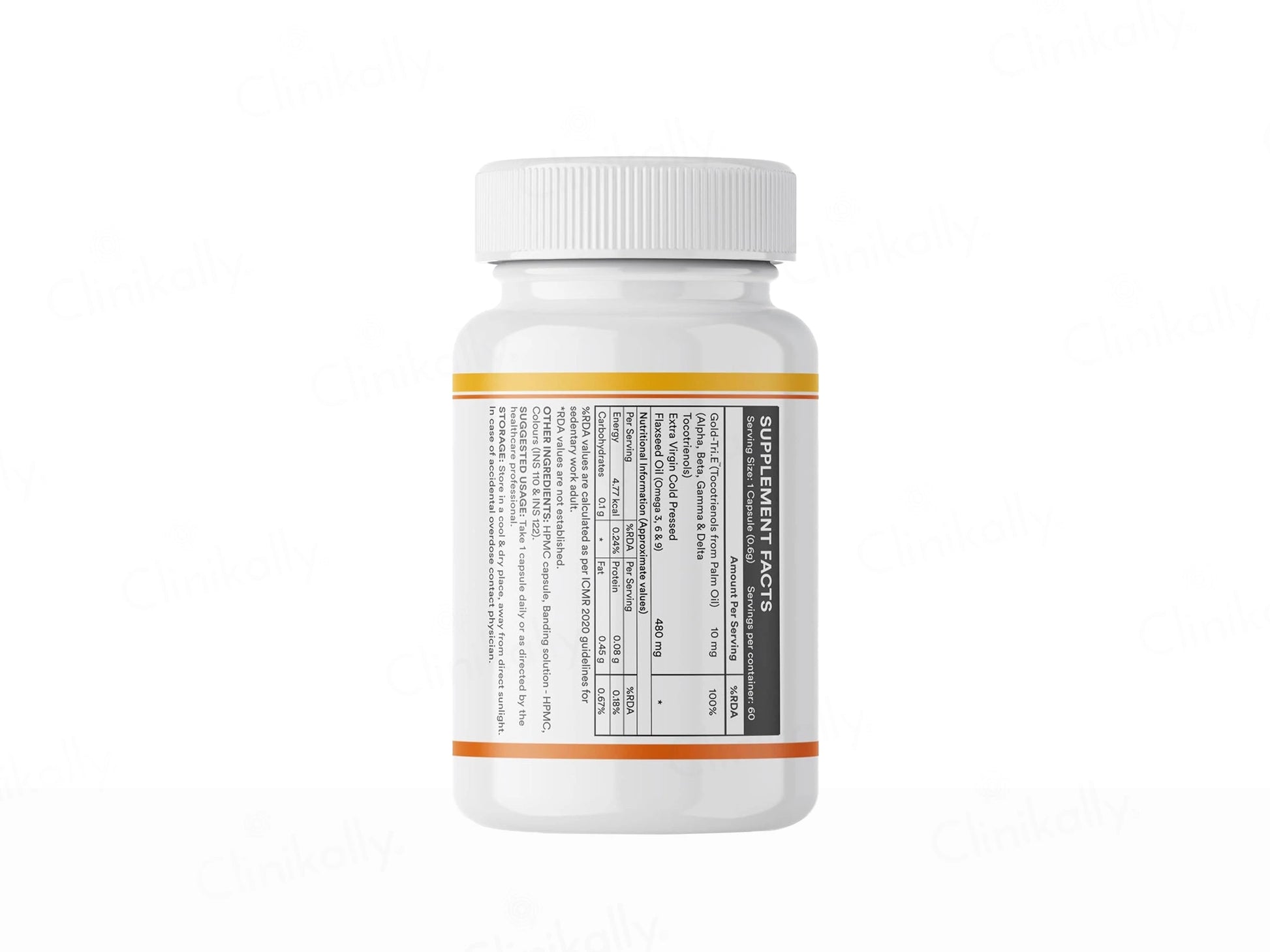 Inlife Gold-Tri.E Tocotrienol  Flaxseed Oil Liquid Filled Veg Capsule