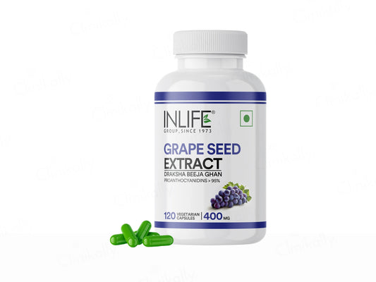 Inlife Grape Seed Extract 400mg Vegetarian Capsule