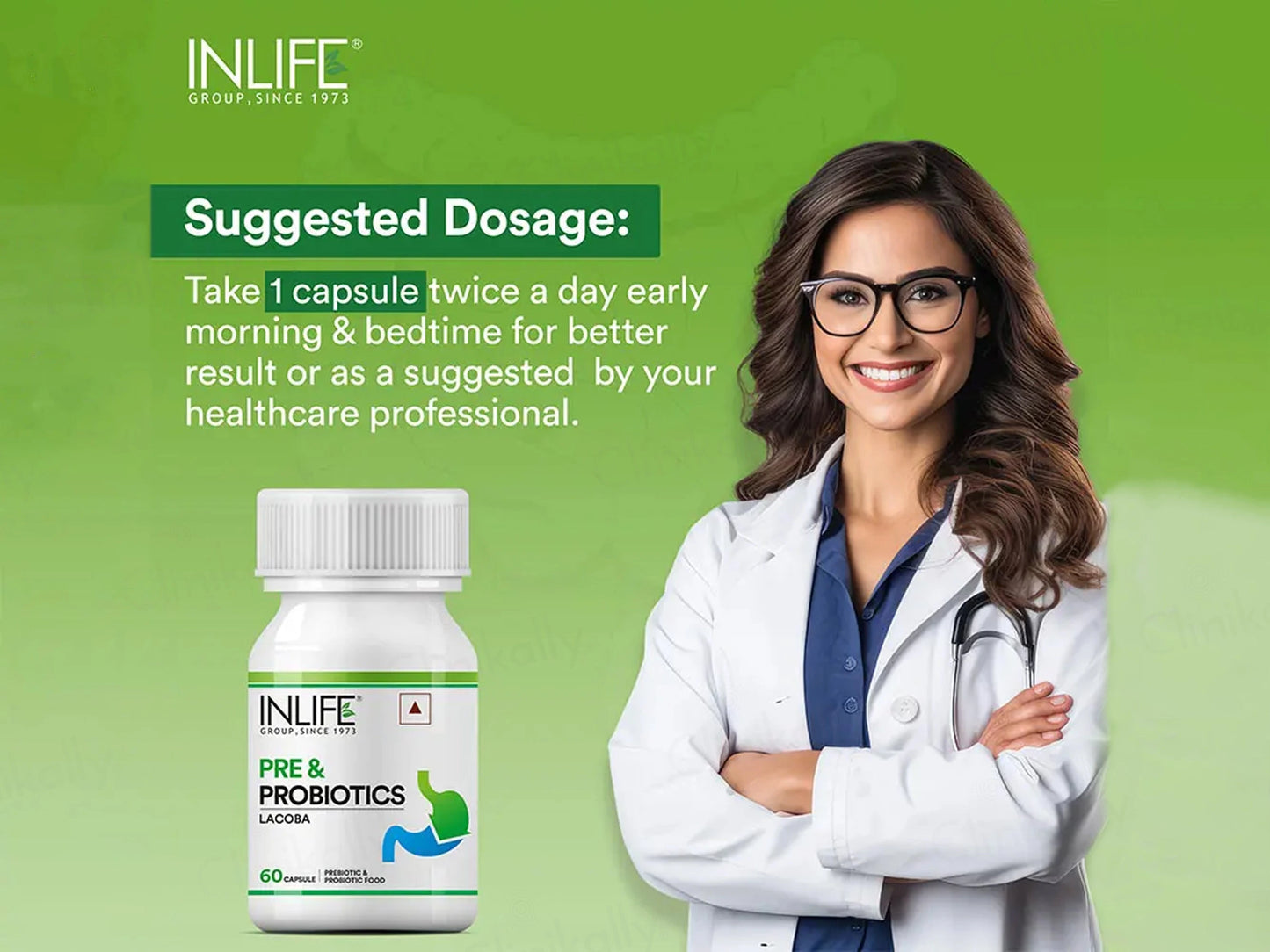 Inlife Lacoba Pre and  Probiotics Capsule