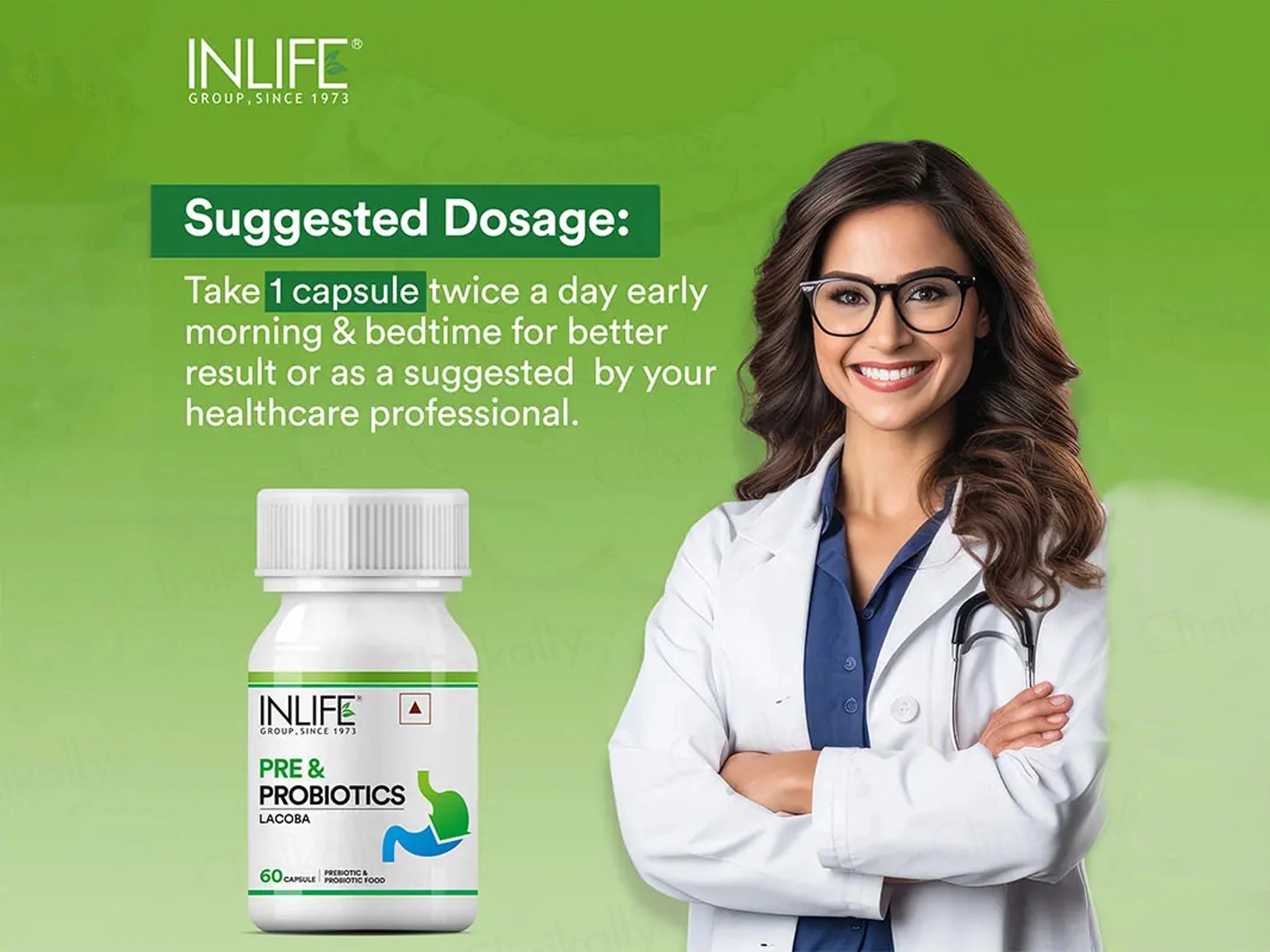 Inlife Lacoba Pre and  Probiotics Capsule