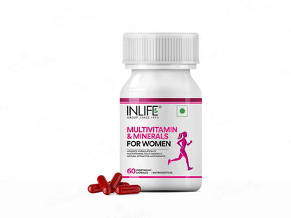 Inlife Multivitamin and  Minerals Vegetarian Capsule For Women