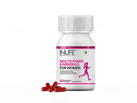 Inlife Multivitamin and  Minerals Vegetarian Capsule For Women