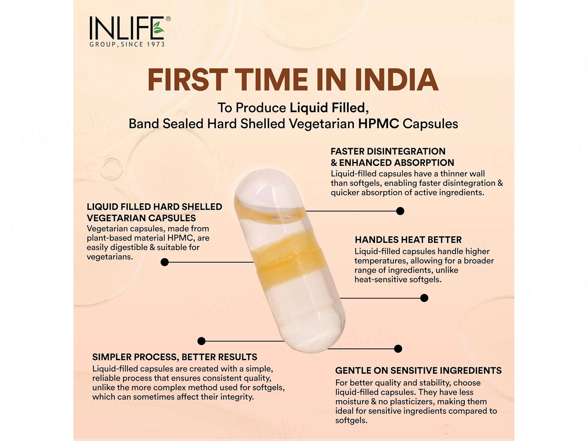 Inlife Natural Garlic Oil 0.5 Percent Liquid Filled Veg Capsule