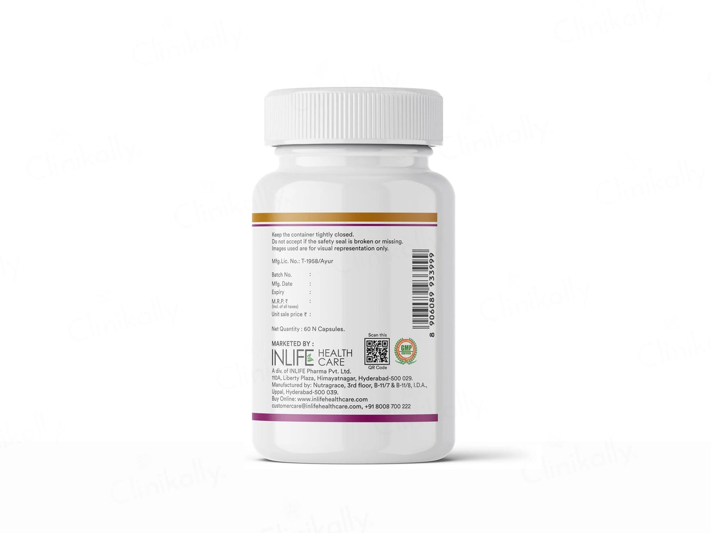 Inlife Natural Garlic Oil 0.5 Percent Liquid Filled Veg Capsule