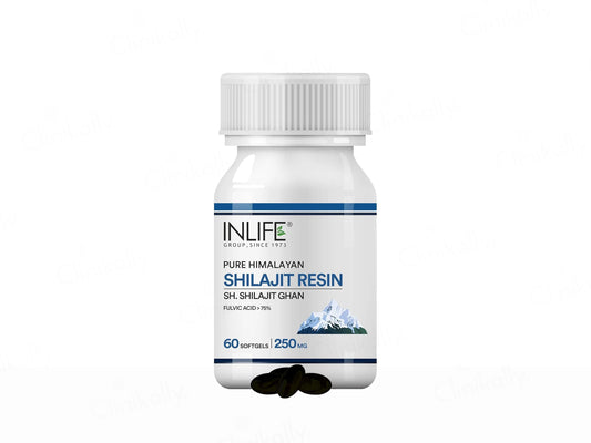 Inlife Pure Himalayan Shilajit 250mg Resin Softgel
