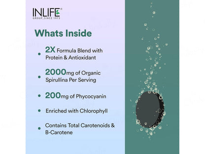 Inlife Spirulina Shaivala Ghanasatva 2000mg Supplement Tablet