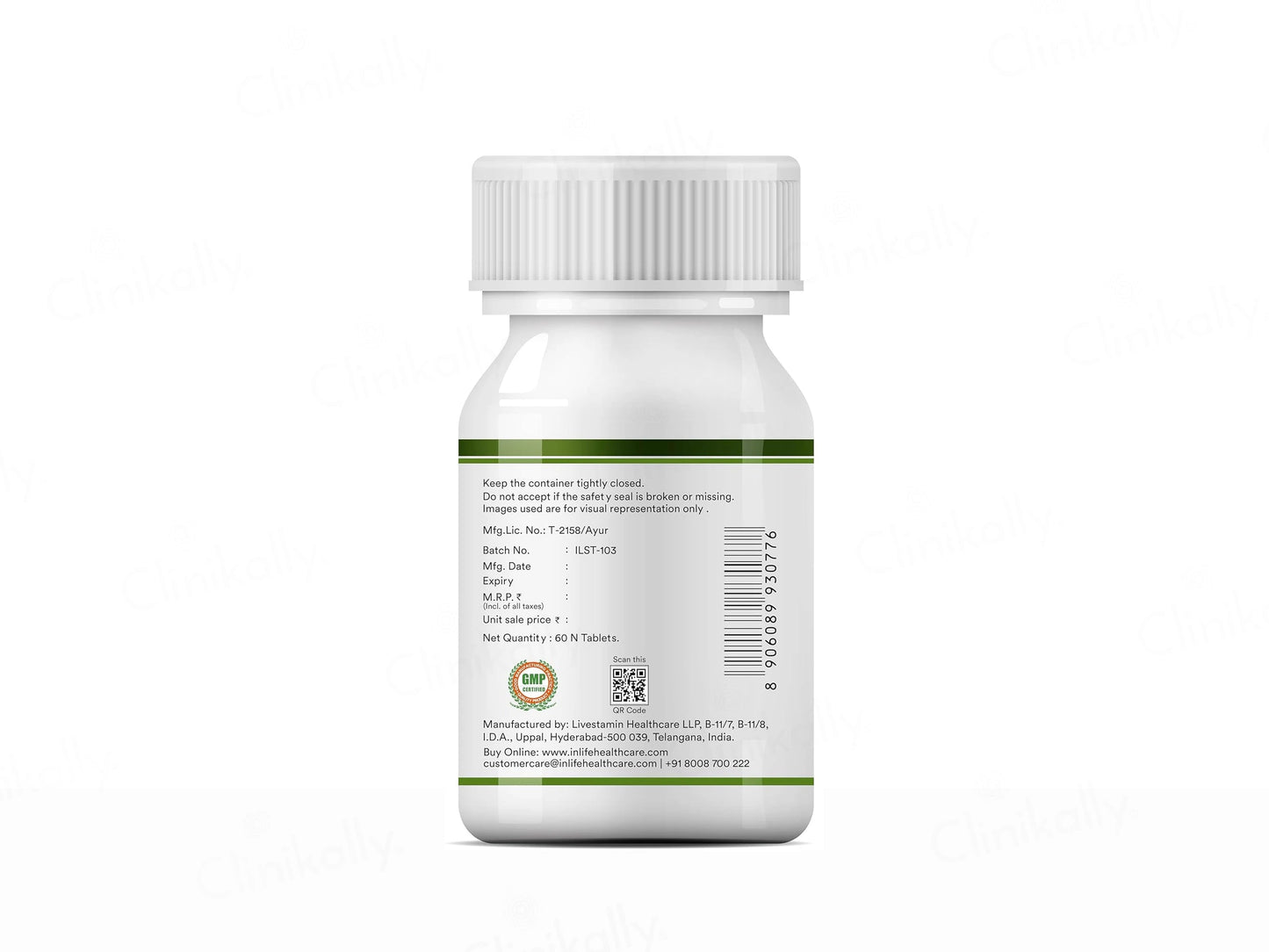 Inlife Spirulina Shaivala Ghanasatva 2000mg Supplement Tablet