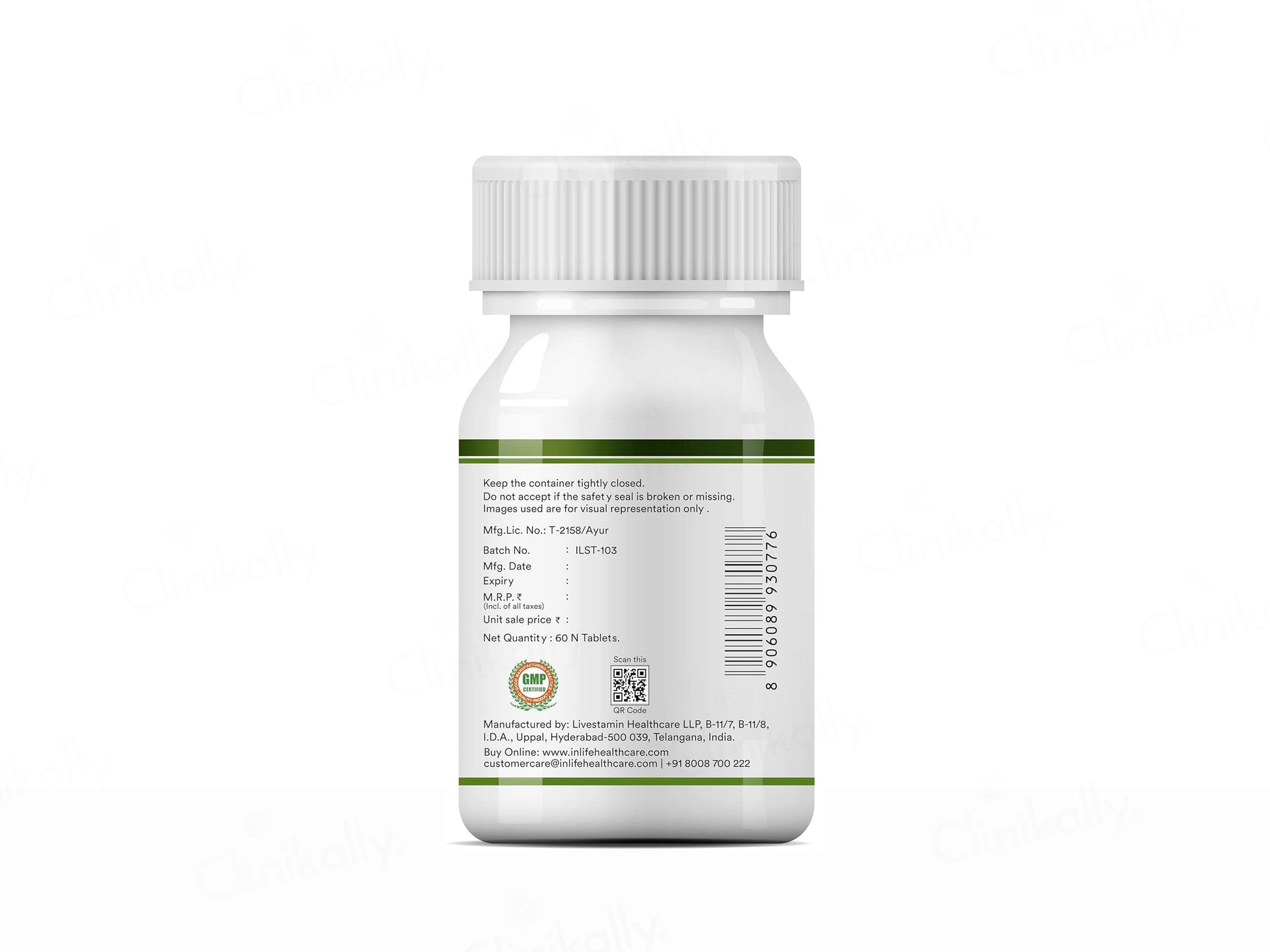 Inlife Spirulina Shaivala Ghanasatva 2000mg Supplement Tablet