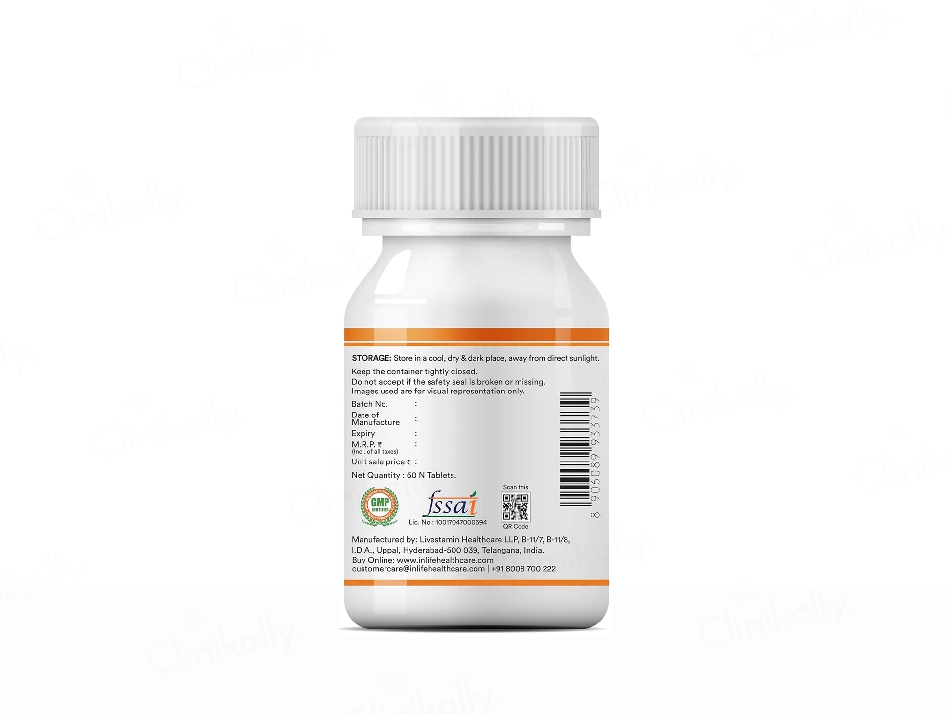 Inlife Turmeric Curcumin 1605mg Nutraceutical Tablet