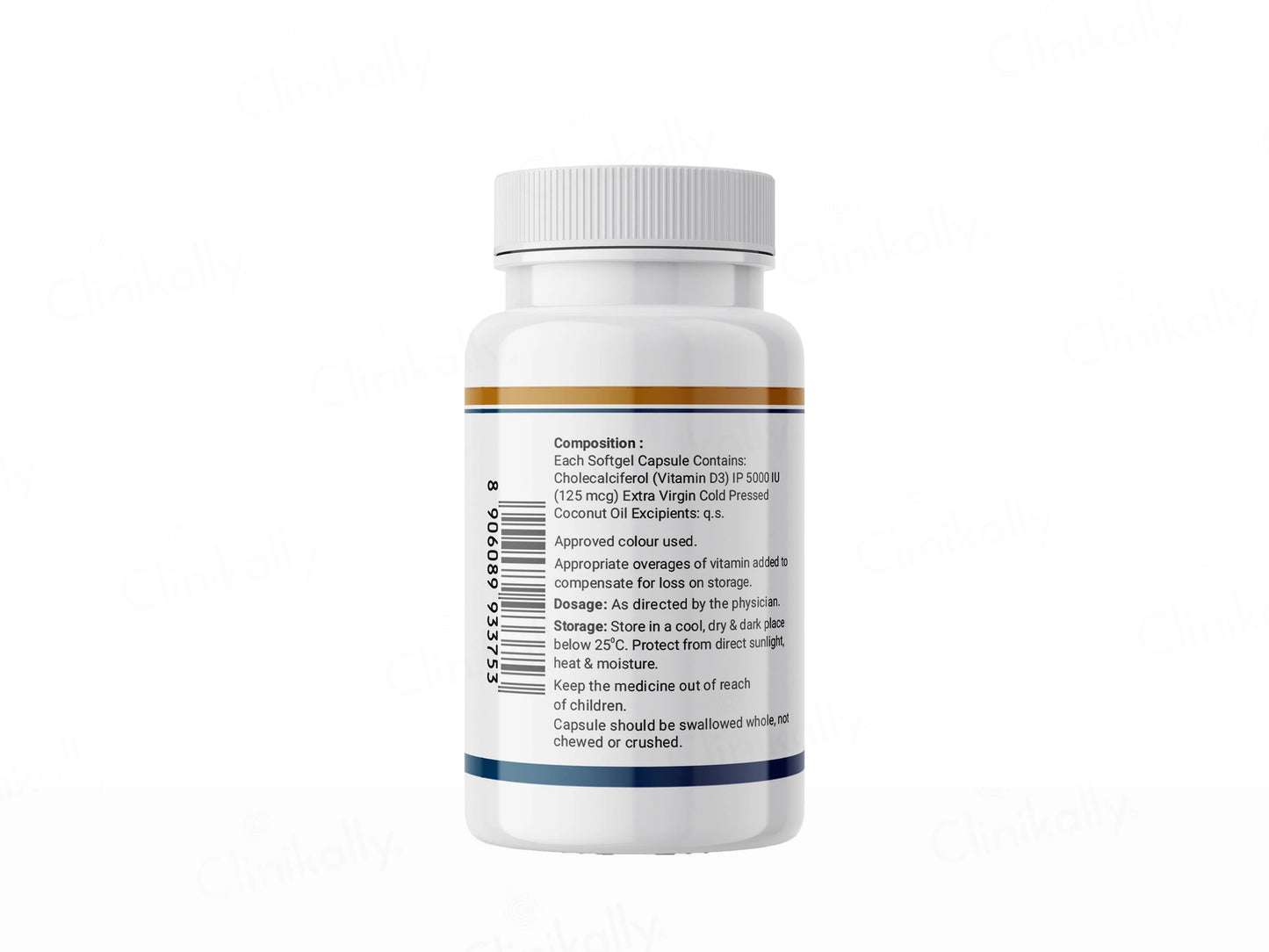 Inlife Vitamin D3 5000 I.U. Cholecalciferol Softgel Capsule