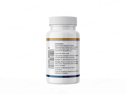 Inlife Vitamin D3 5000 I.U. Cholecalciferol Softgel Capsule