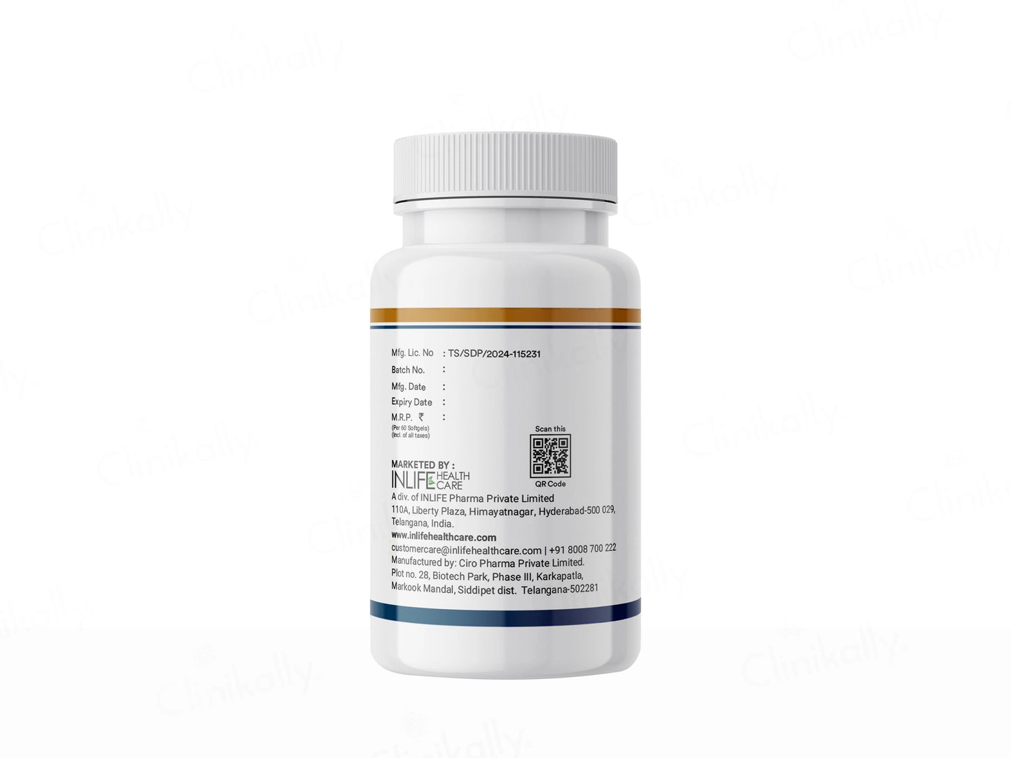 Inlife Vitamin D3 5000 I.U. Cholecalciferol Softgel Capsule