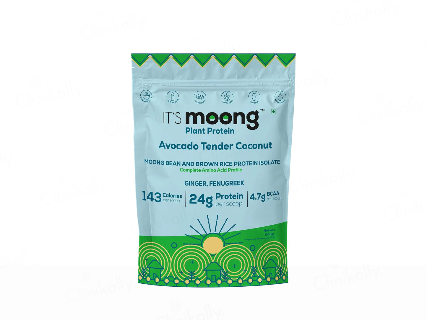It's Moong Moong Bean and  Brown Rice Plant Protein Supplement Powder