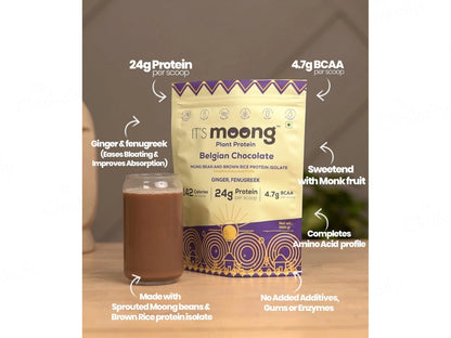 It's Moong Moong Bean and  Brown Rice Plant Protein Supplement Powder