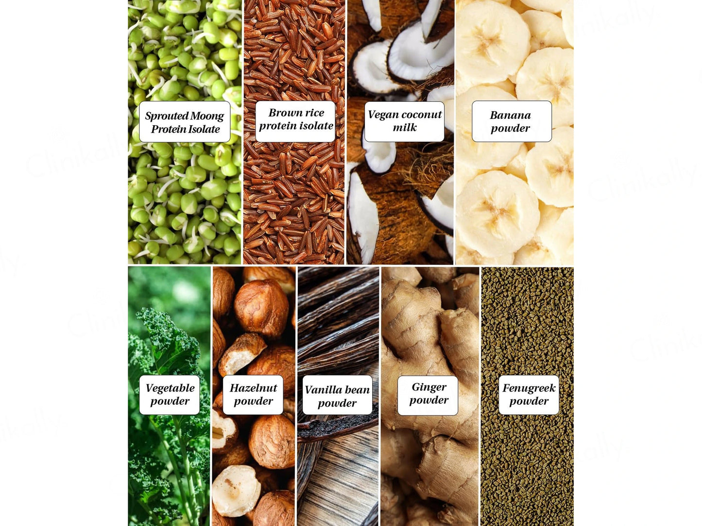 It's Moong Moong Bean and  Brown Rice Plant Protein Supplement Powder