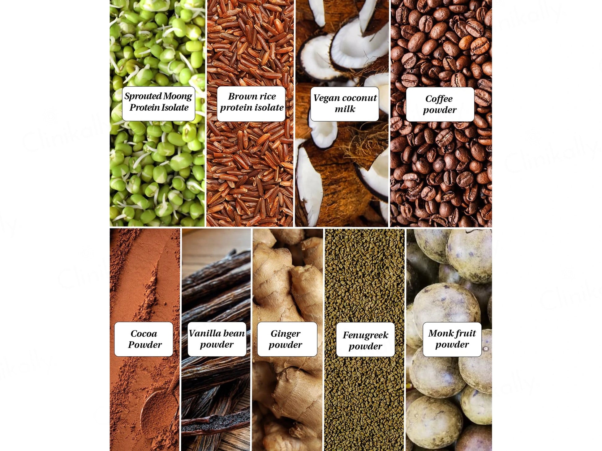 It's Moong Moong Bean and  Brown Rice Plant Protein Supplement Powder