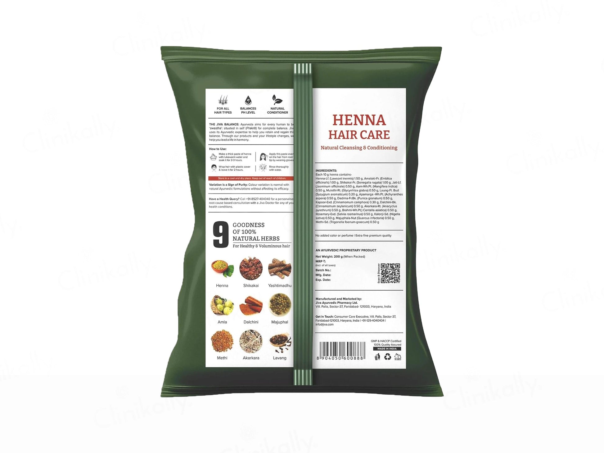 Jiva Ayurveda Henna Hair Care Powder