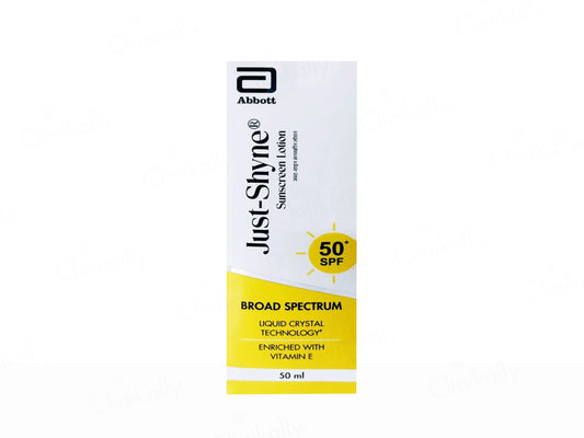 Just-Shyne Broad Spectrum Sunscreen Lotion SPF 50