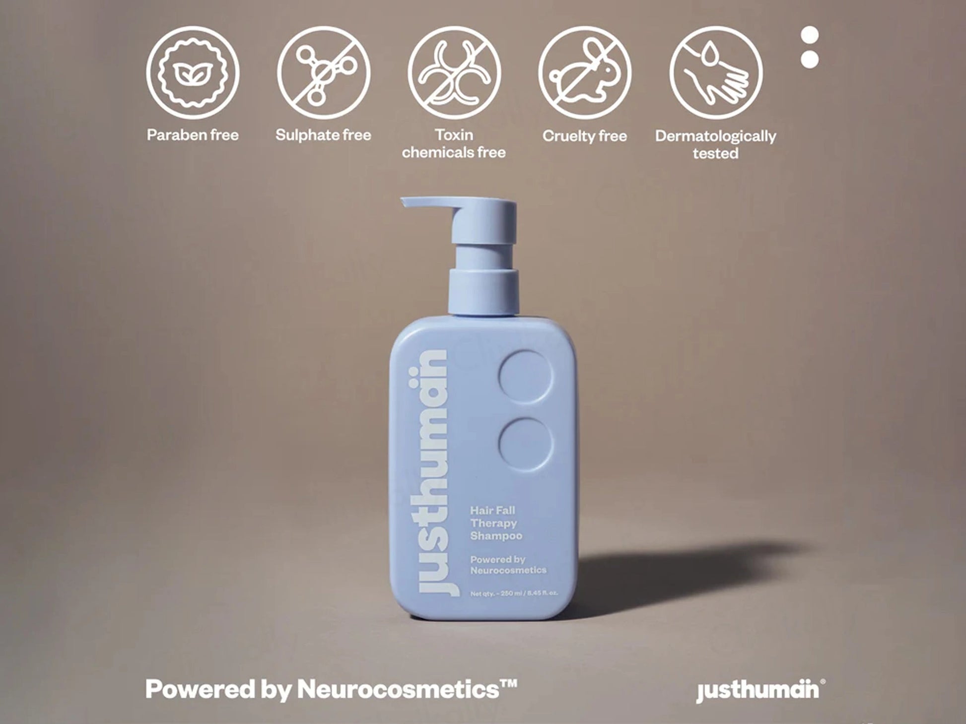 Justhuman Hair Fall Therapy Shampoo