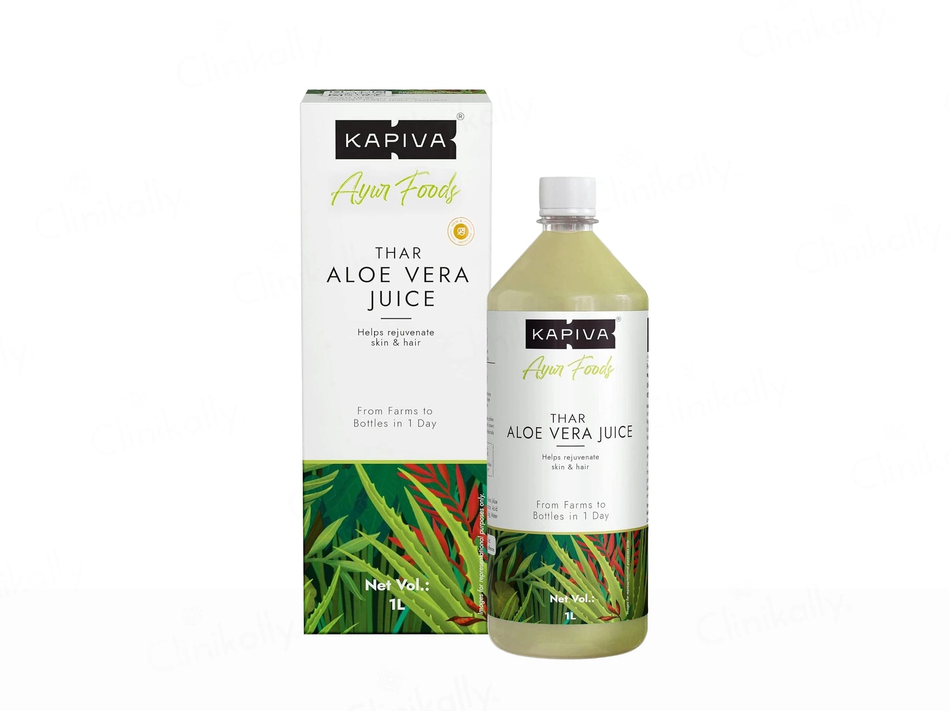 Kapiva Thar Aloe Vera Juice For Skin and  Hair Rejuvenation