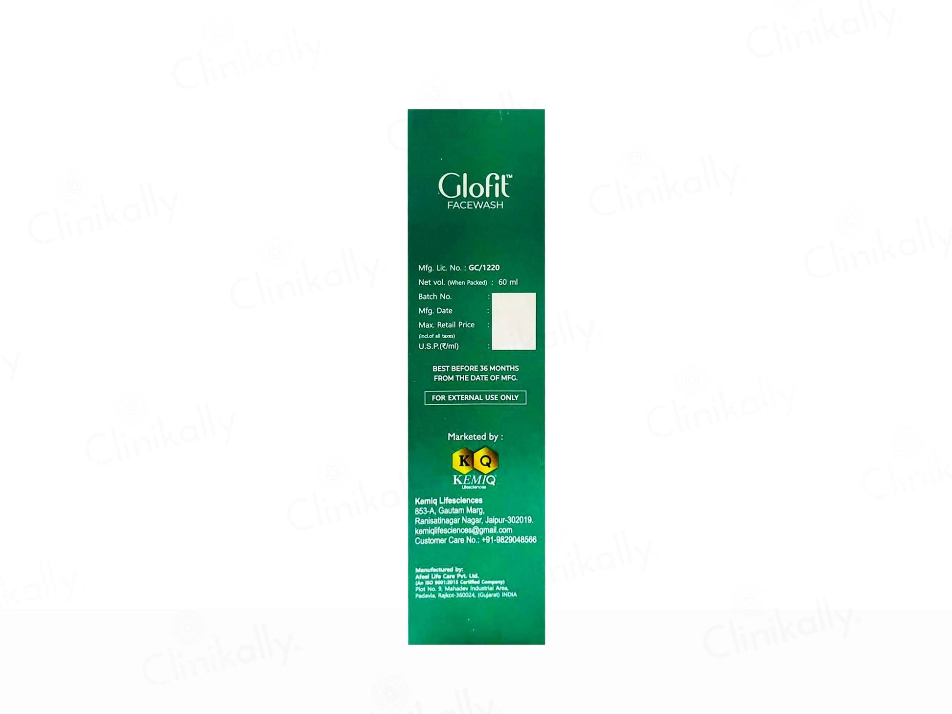 Kemiq Glofit Brightening and  Whitening Face Wash