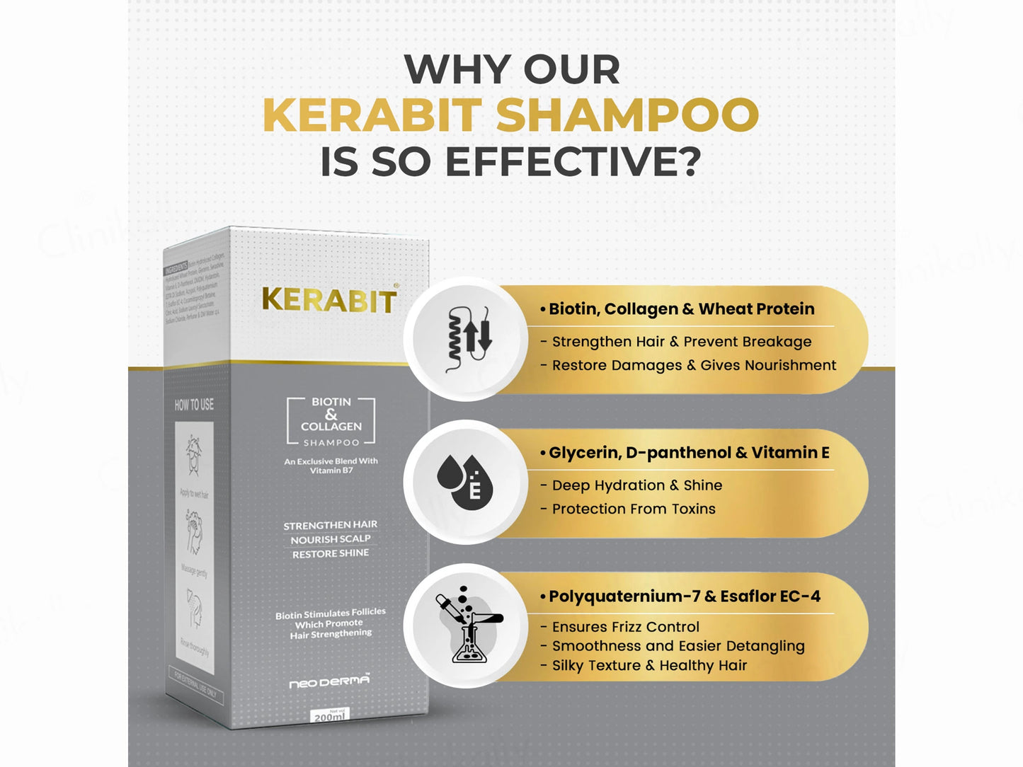 Kerabit Biotin and  Collagen Shampoo
