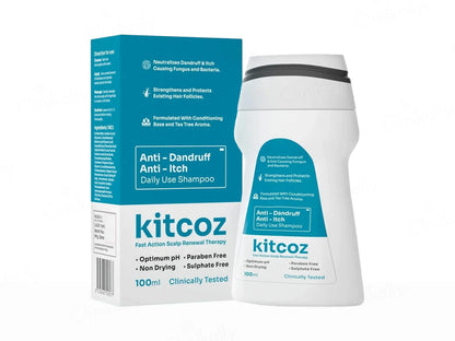 Kitcoz Anti-Dandruff and  Anti-Itch Daily Use Shampoo
