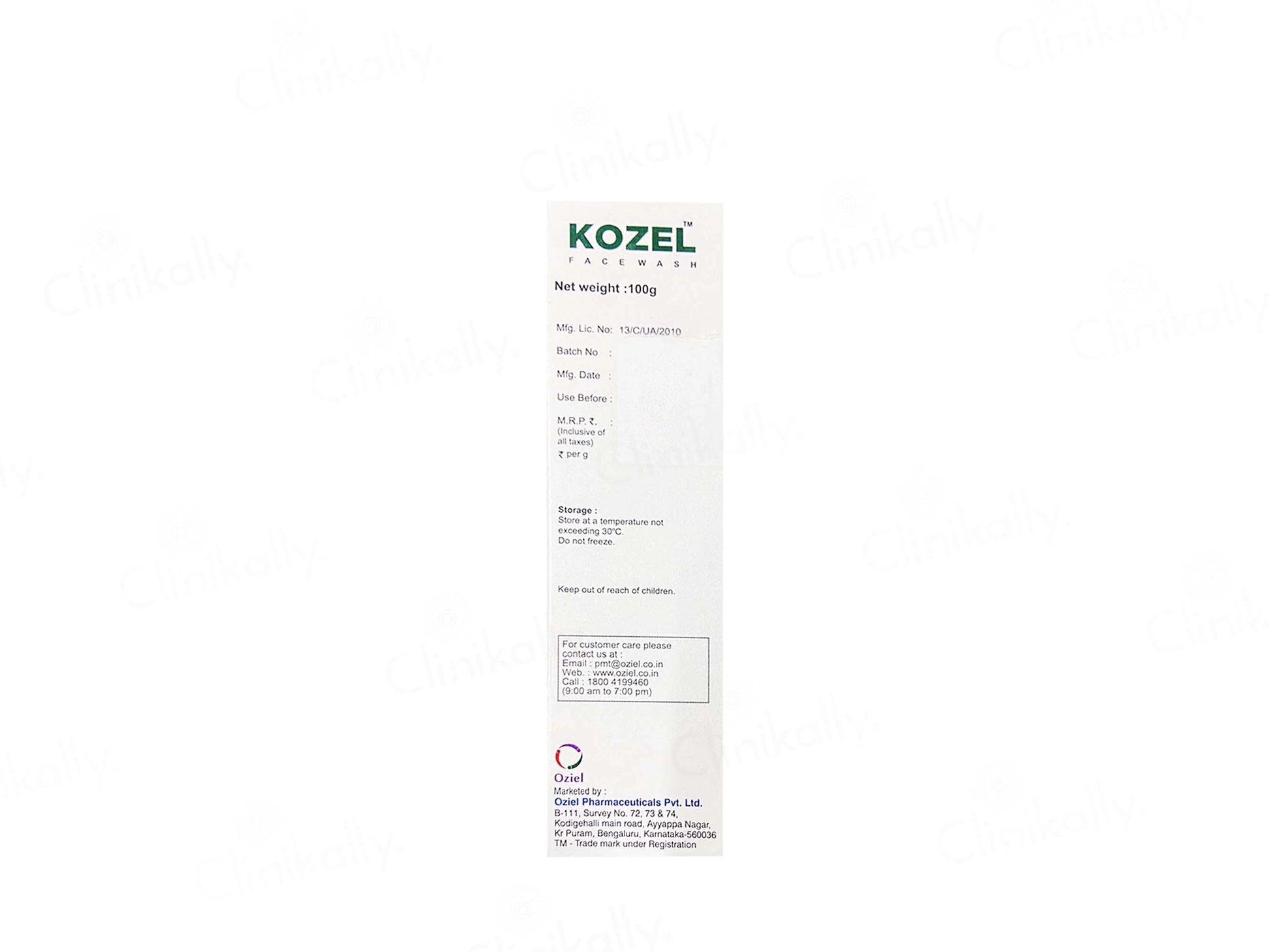 Kozel Skin Rejuvenating Face Wash Gel