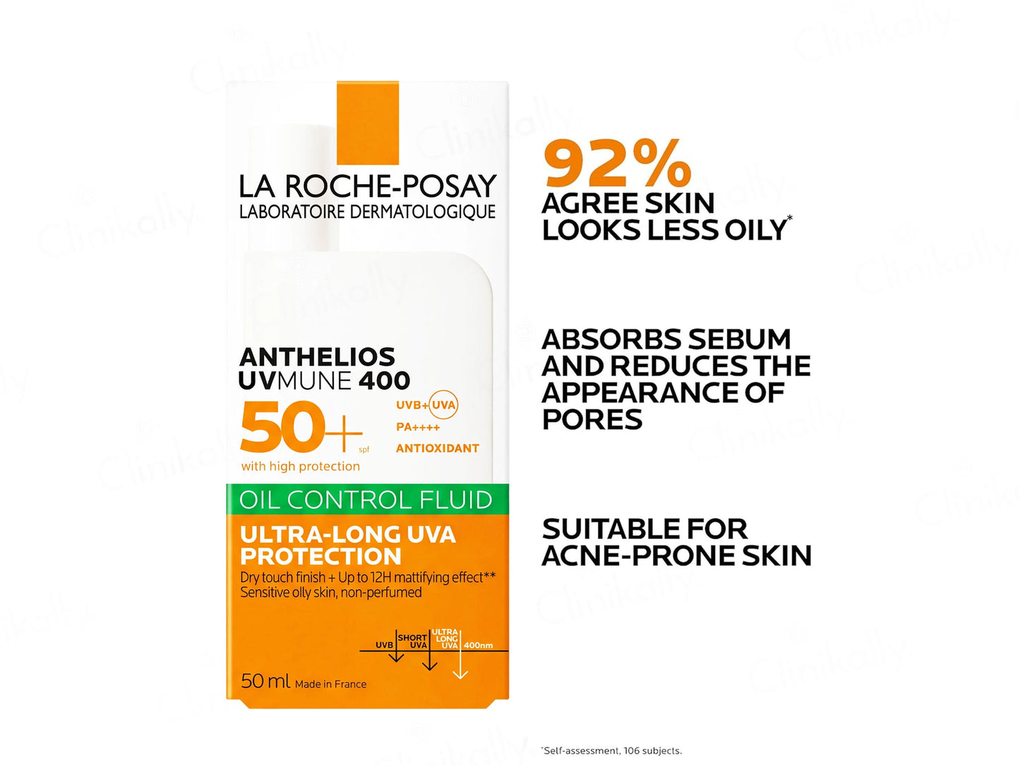 La Roche-Posay Anthelios UVMune 400 Oil Control Fluid Sunscreen 50 PA