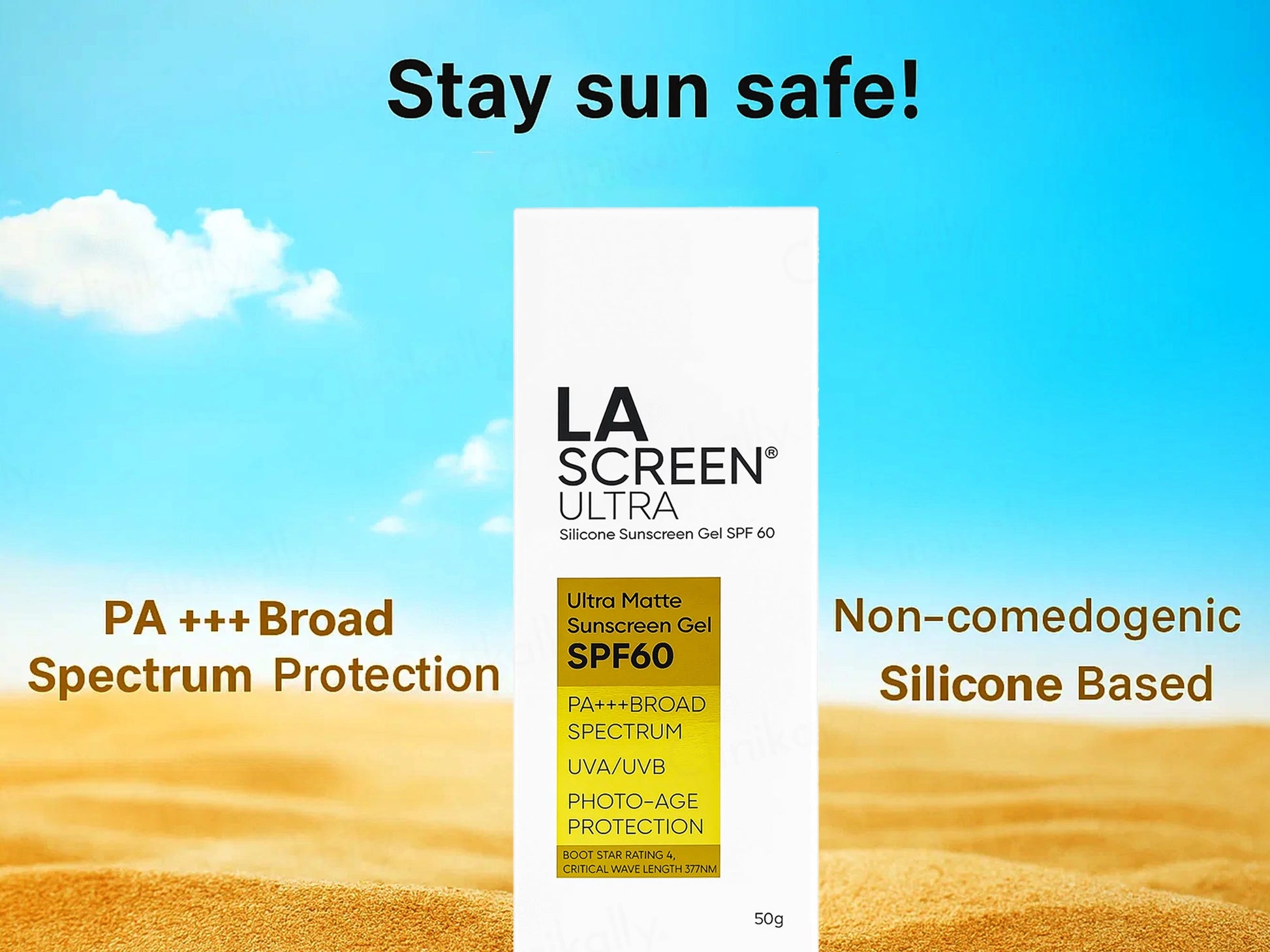 La Screen Ultra Silicone Sunscreen Gel SPF 60 PA