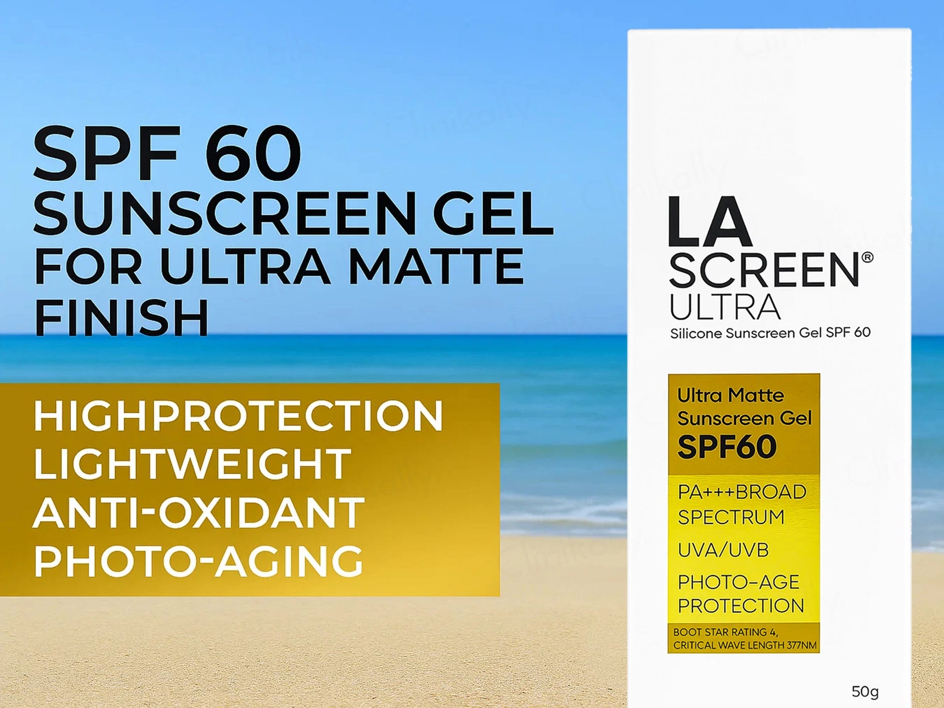 La Screen Ultra Silicone Sunscreen Gel SPF 60 PA