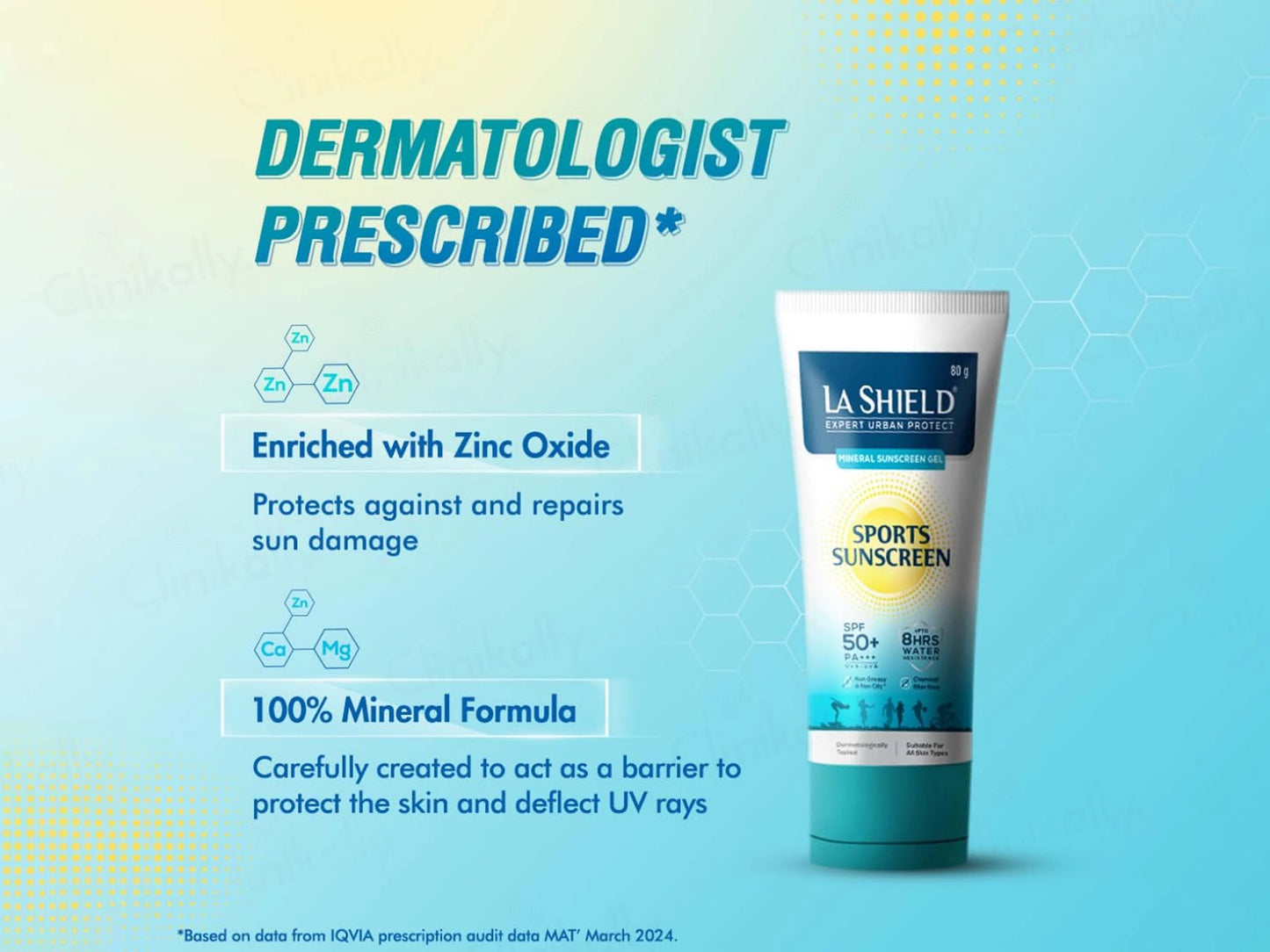La Shield Expert Urban Protect Mineral Sports Sunscreen Gel SPF 50 PA