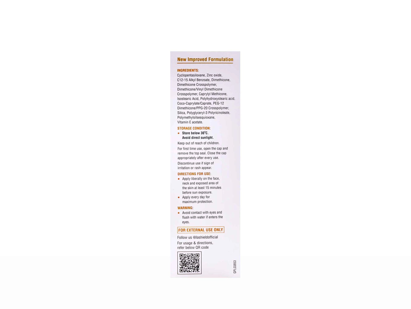 La Shield Fisico Matte Sunscreen Gel SPF 50 PA