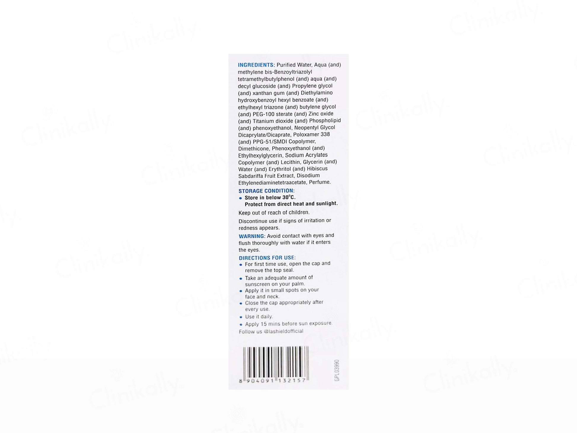 La Shield Max Expert Intense Protect Sunscreen Lotion SPF 80 PA