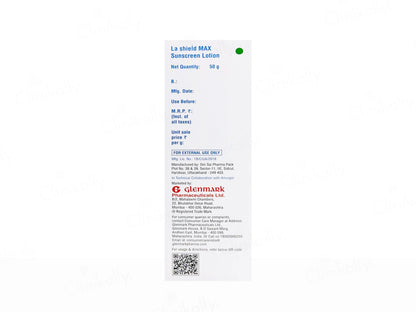La Shield Max Expert Intense Protect Sunscreen Lotion SPF 80 PA