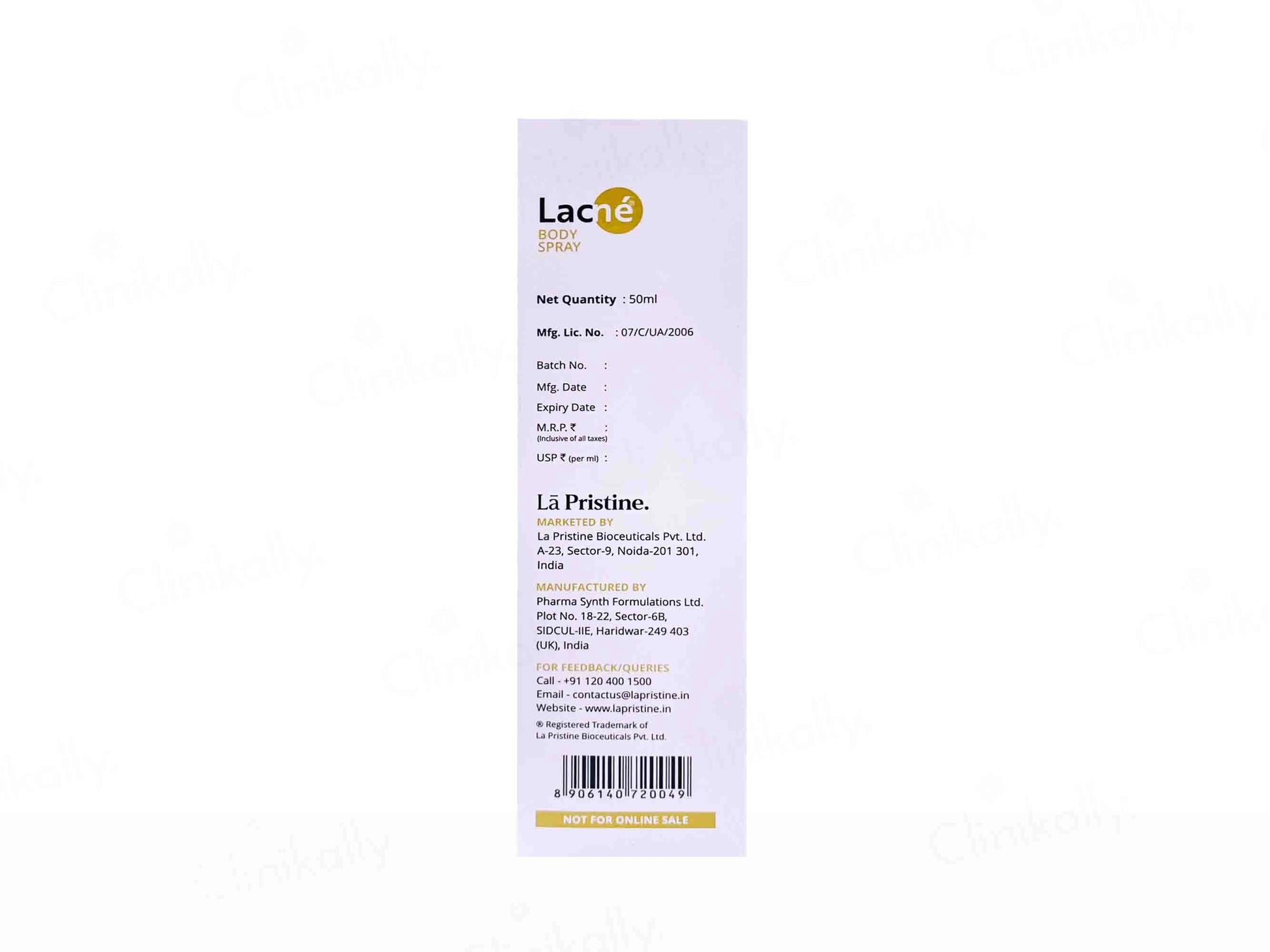Lacne 360 Acne Treatment Body Spray