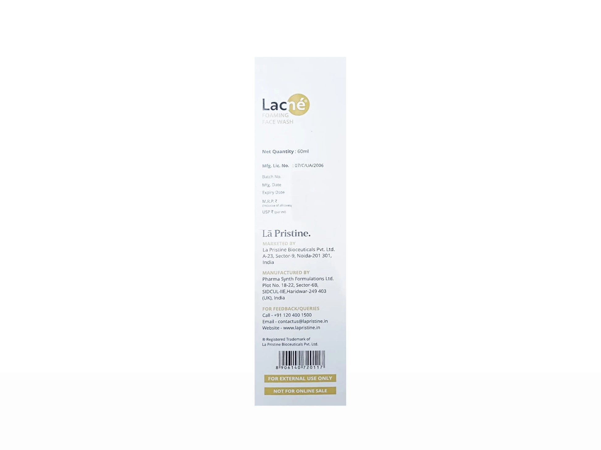 Lacne Foaming Face Wash