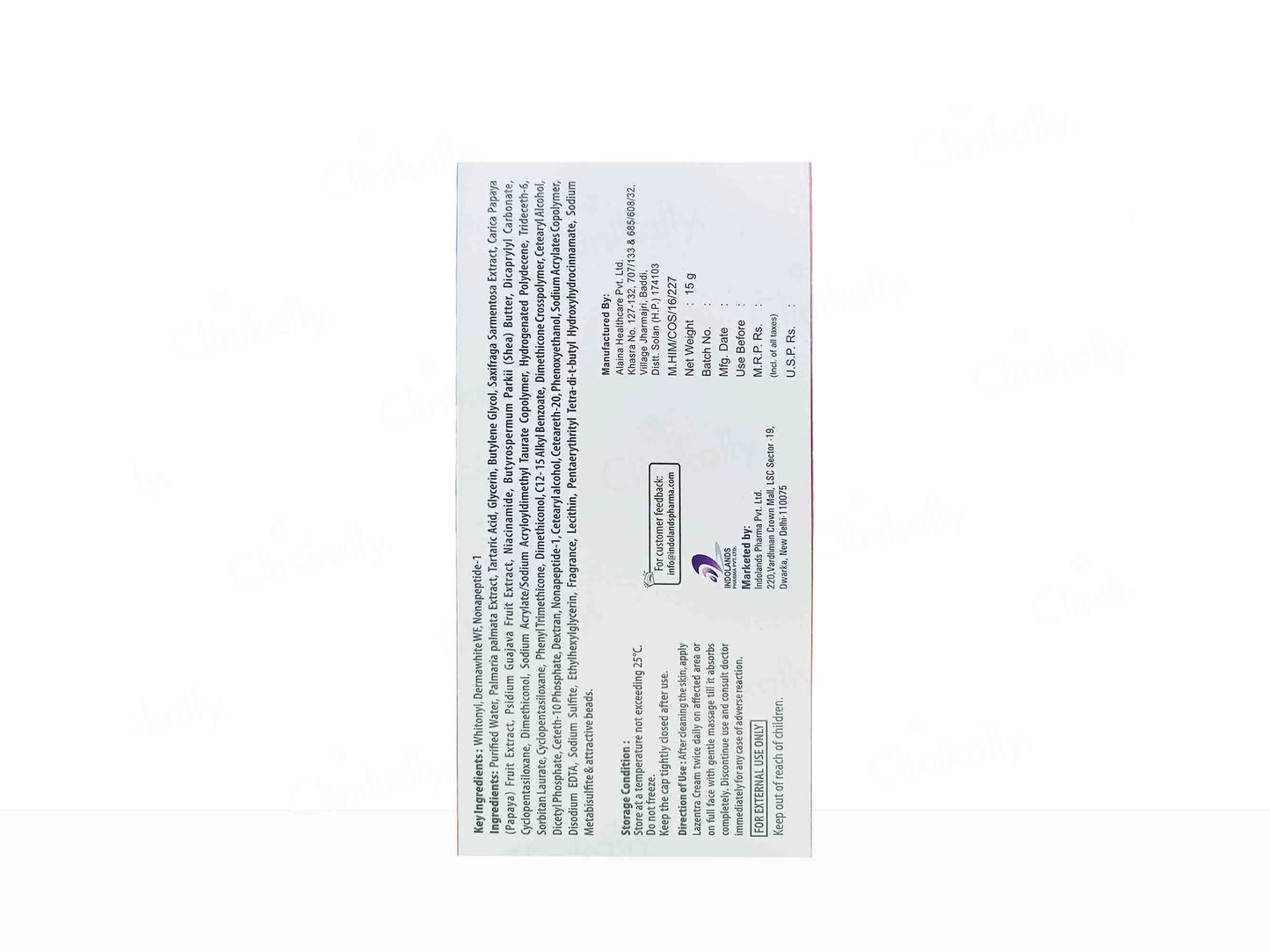 Lazentra Brightening Cream For Pigmentation